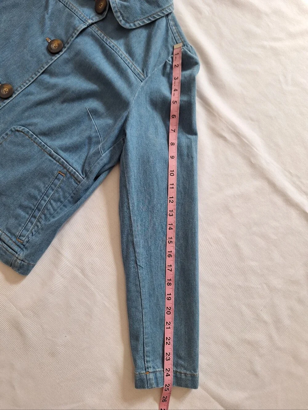 NWT Boden Light Blue Denim Button-Up Jacket